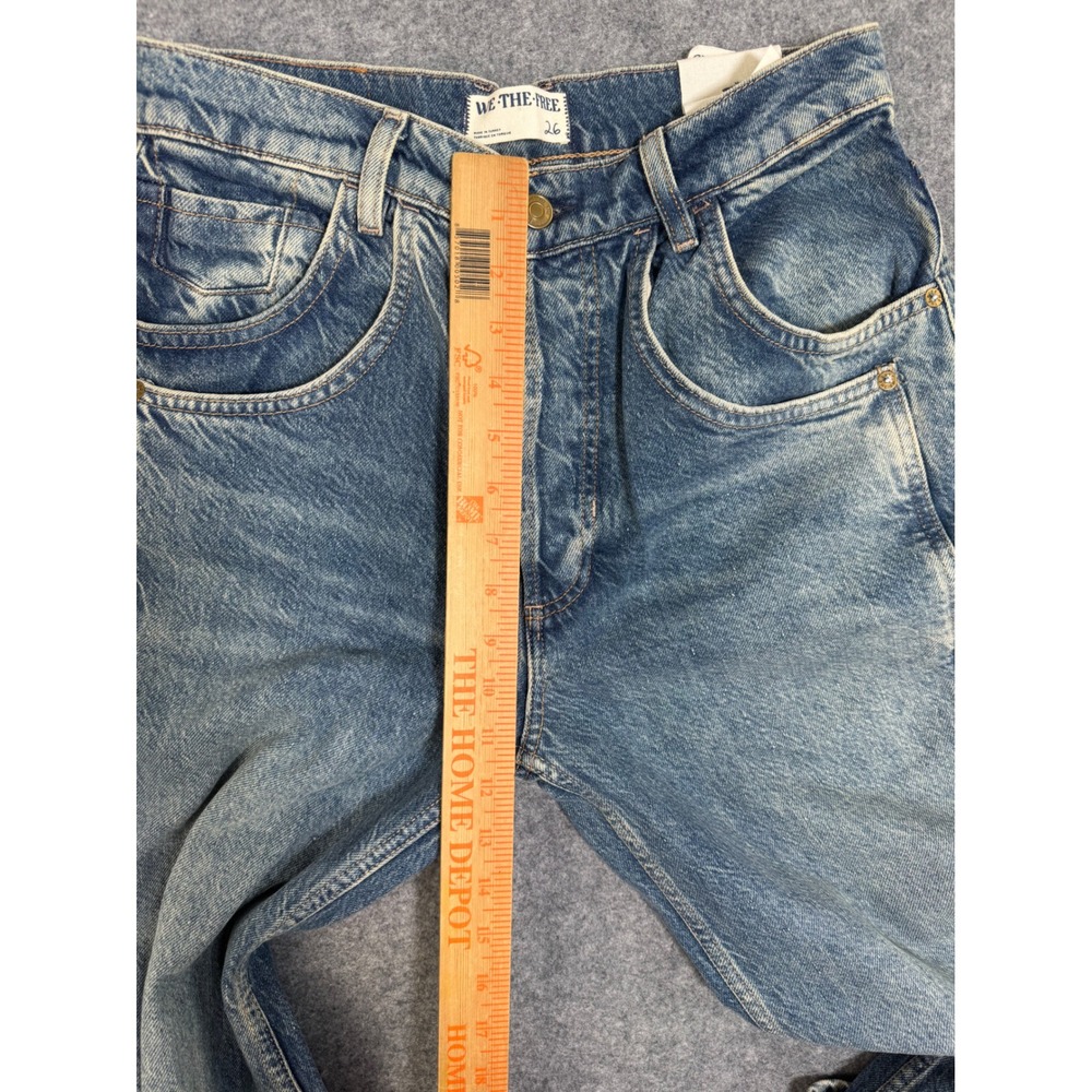 We The Free Final Countdown Low Rise Cuffed Boyfriend Jeans Blue 26 - Picture 5 of 10